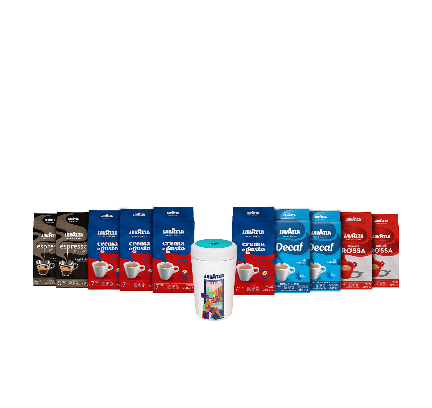 Topseller-Kombi-Paket: 10x gemahlener Kaffee + Tales of Italy Kaffeedose
