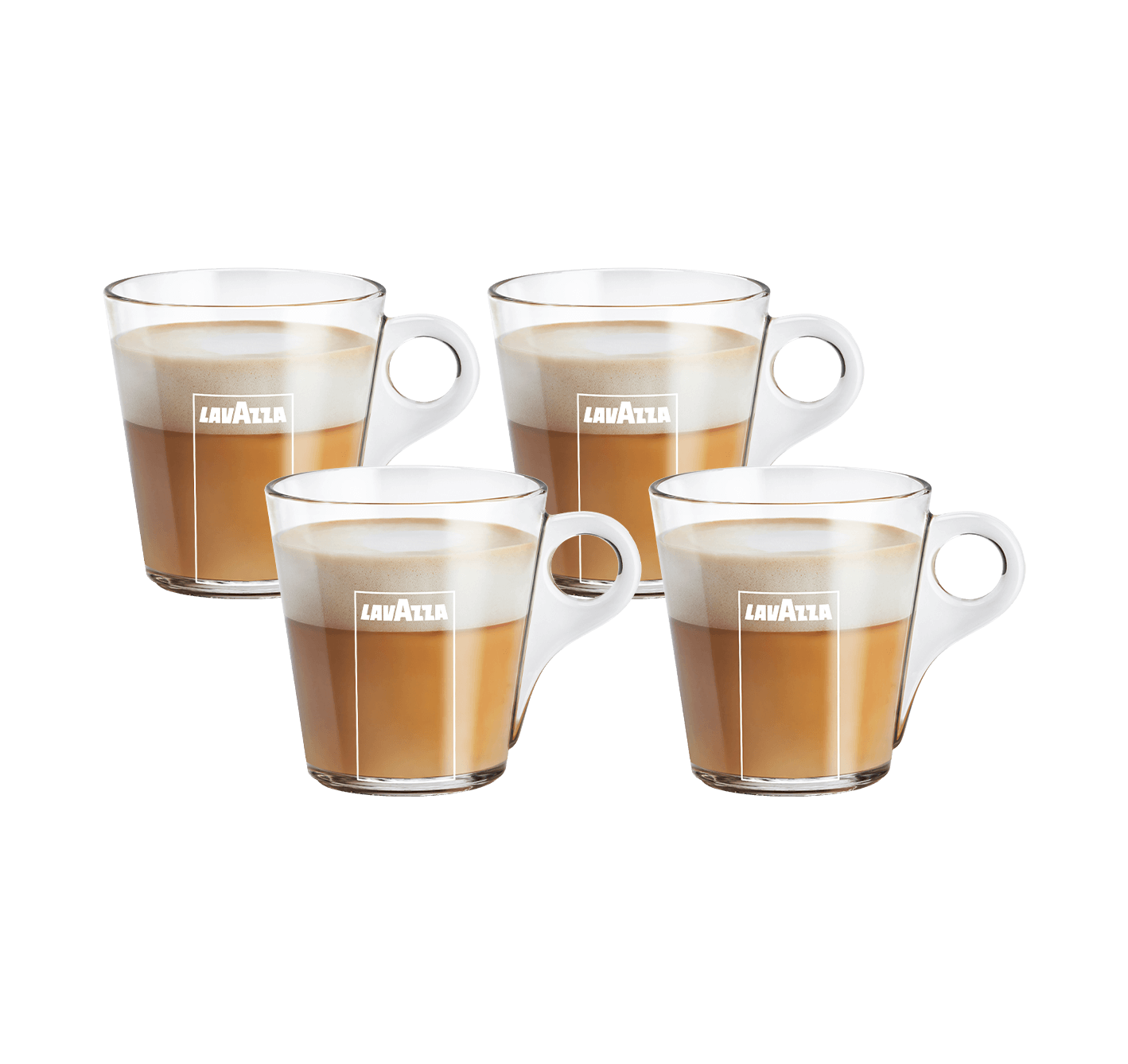 4 Lavazza Tassen „Trasparenza Collection“
